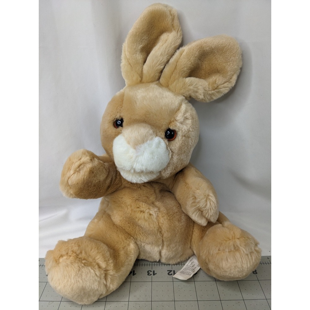 Animal Alley Brown Rabbit Puppet Plush Bunny 2000‎ Stuffed Animal Toy